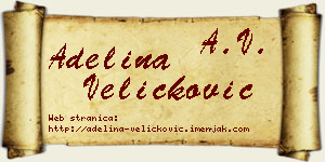 Adelina Veličković vizit kartica